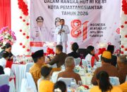 Wali Kota Pematangsiantar Wesly Silalahi SH MKn menghadiri acara Temu Ramah dalam rangka Hari Ulang Tahun HUT ke-81 Kemerdekaan Republik Indonesia Tahun 2026