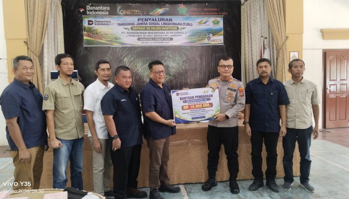 PTPN IV Regional I Salurkan TJSL Rp 353,9 Juta Untuk 38 Objek Penerima Manfaat